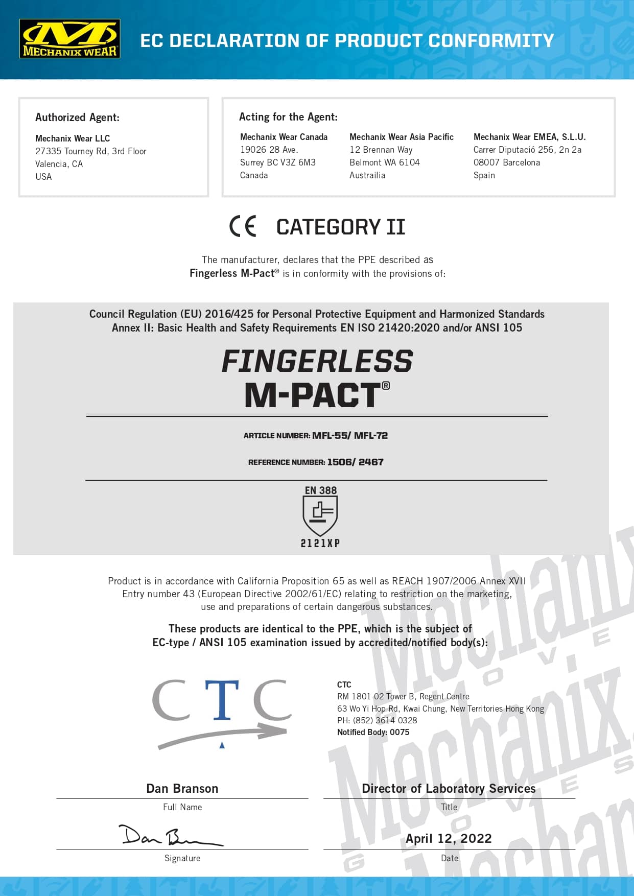fingerless m-pact certifikat (1)